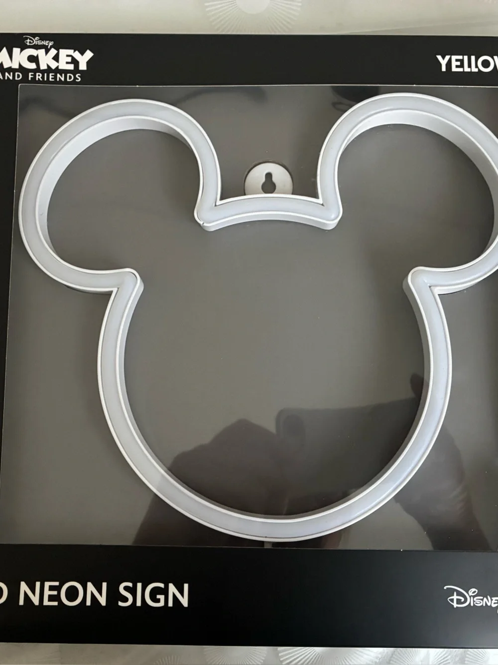 Disney Mickey Mouse LED Neon Sign – Yellowpop USB Light – New in Box
